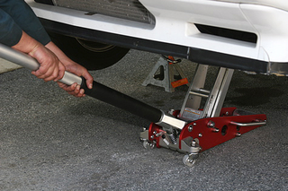 Illustration for article titled And You Will Know Us by the Trail of Parts: Using a Floor Jack and Jack Stands